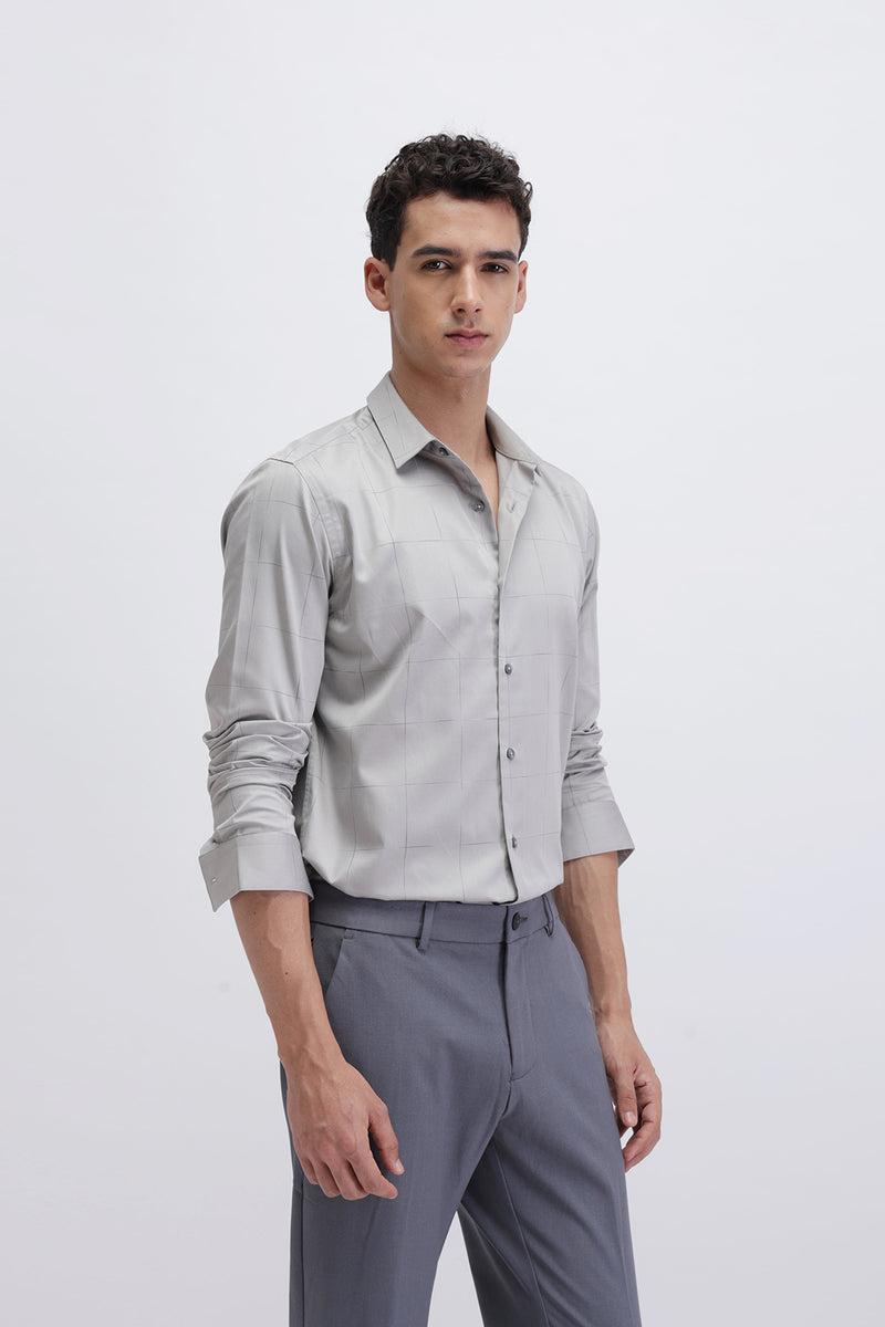 SLIM FIT CASUAL CHECKERED SHIRT