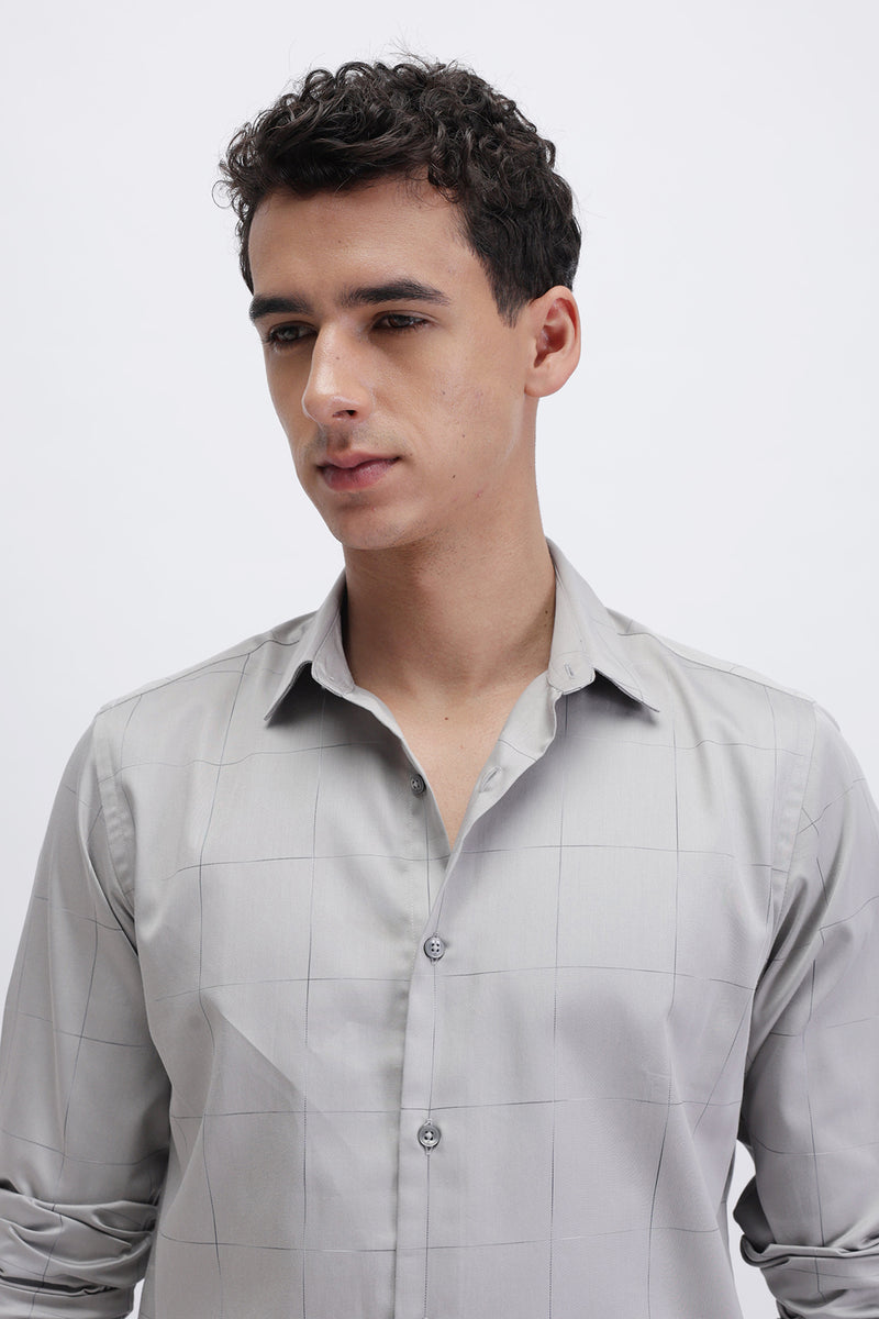SLIM FIT CASUAL CHECKERED SHIRT