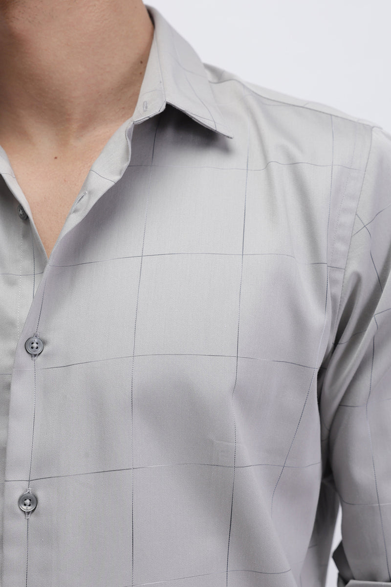 SLIM FIT CASUAL CHECKERED SHIRT