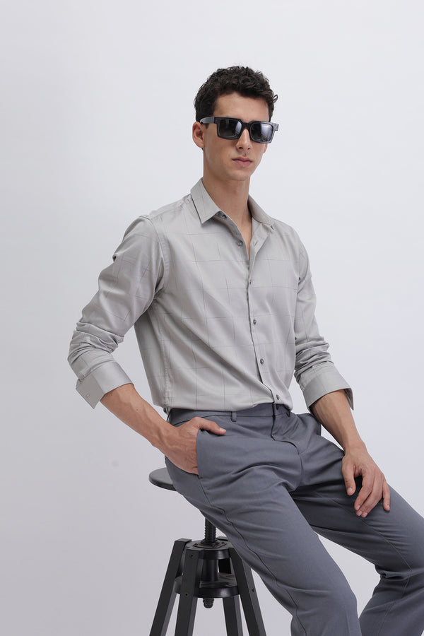 SLIM FIT CASUAL CHECKERED SHIRT