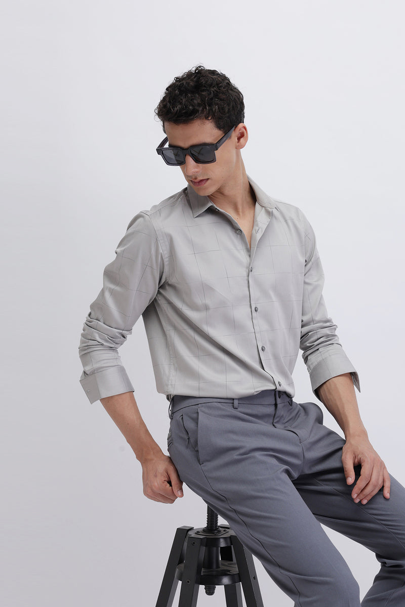 SLIM FIT CASUAL CHECKERED SHIRT