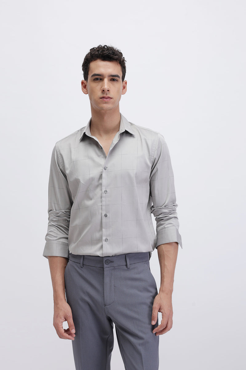 SLIM FIT CASUAL CHECKERED SHIRT