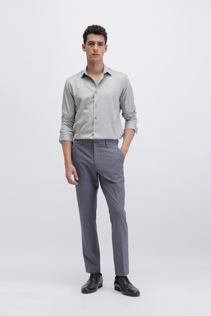 SLIM FIT CASUAL CHECKERED SHIRT