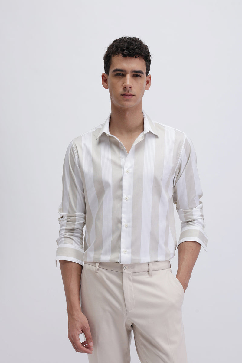 STRIPED SLIM FIT SHIRT