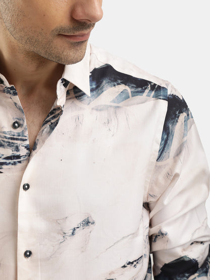 ABSTRACT PRINT FULL SLEEVES SHIRT