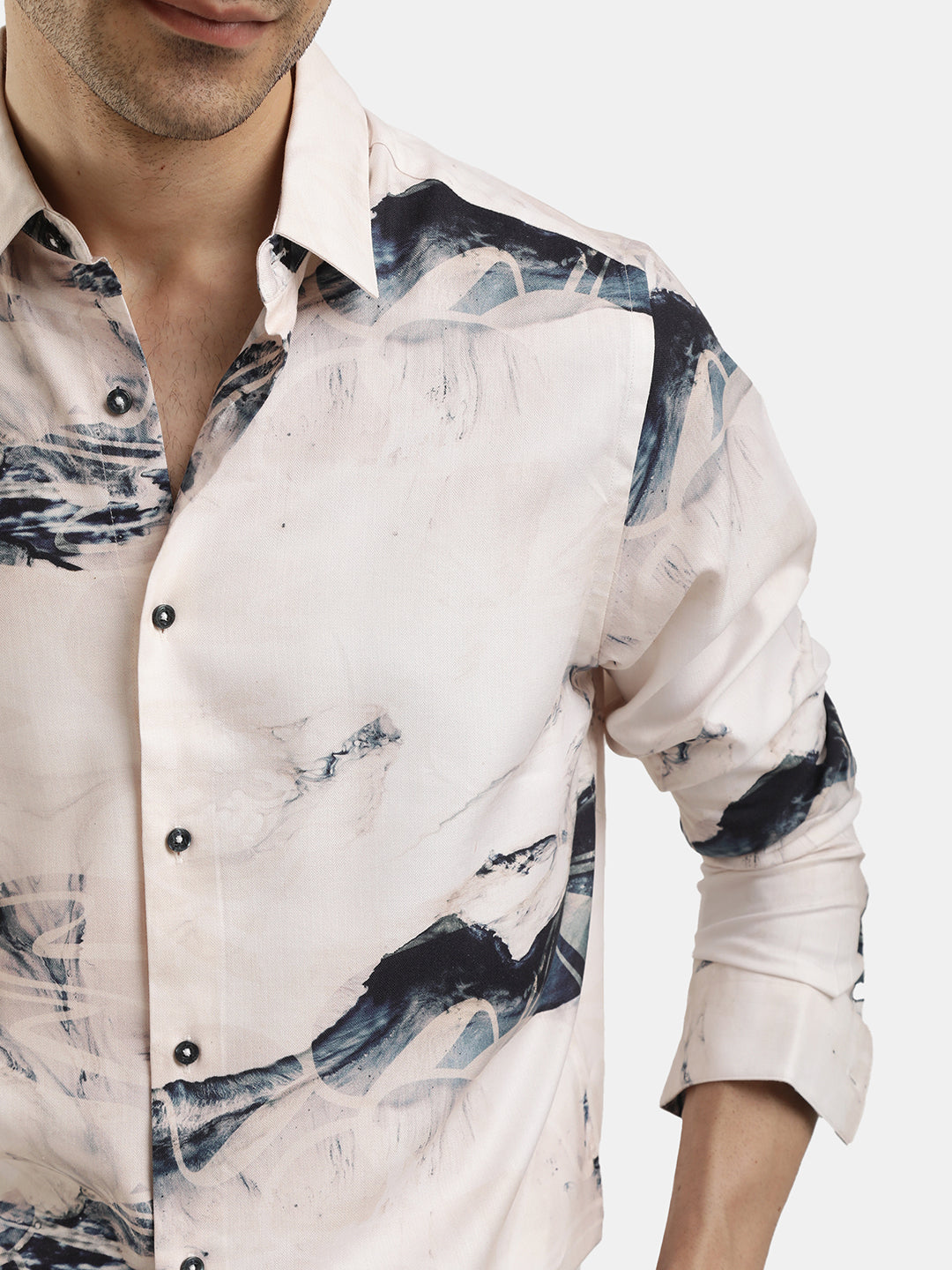 ABSTRACT PRINT FULL SLEEVES SHIRT