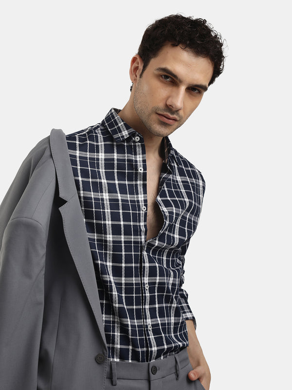 CHECKED FULL SLEEVES SHIRT