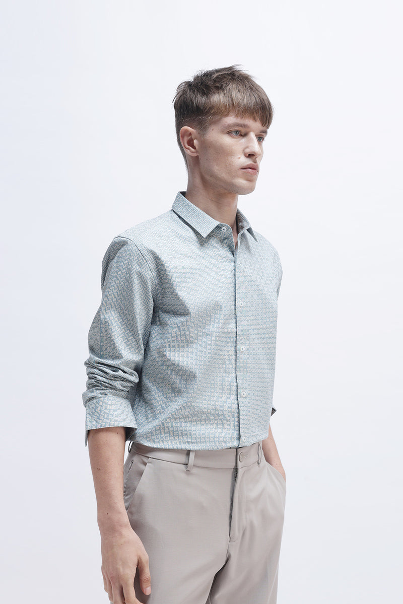 GEOMETRIC PRINTED SHIRT