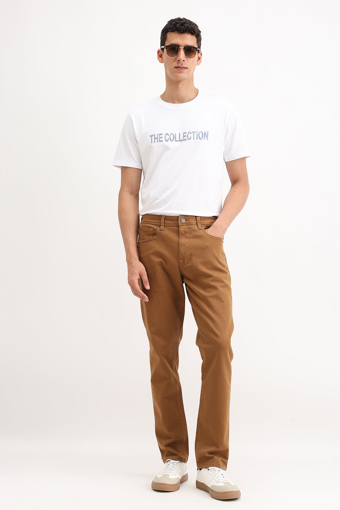 REGULAR FIT COLORED JEANS