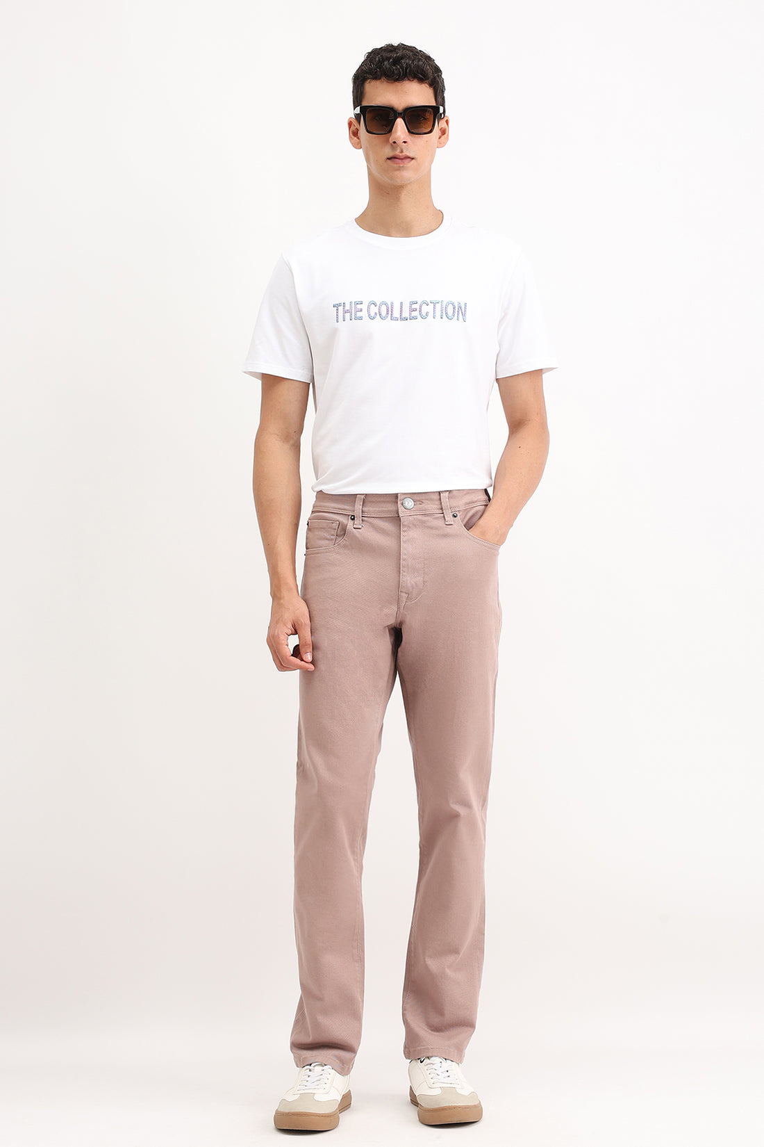 REGULAR FIT COLORED JEANS