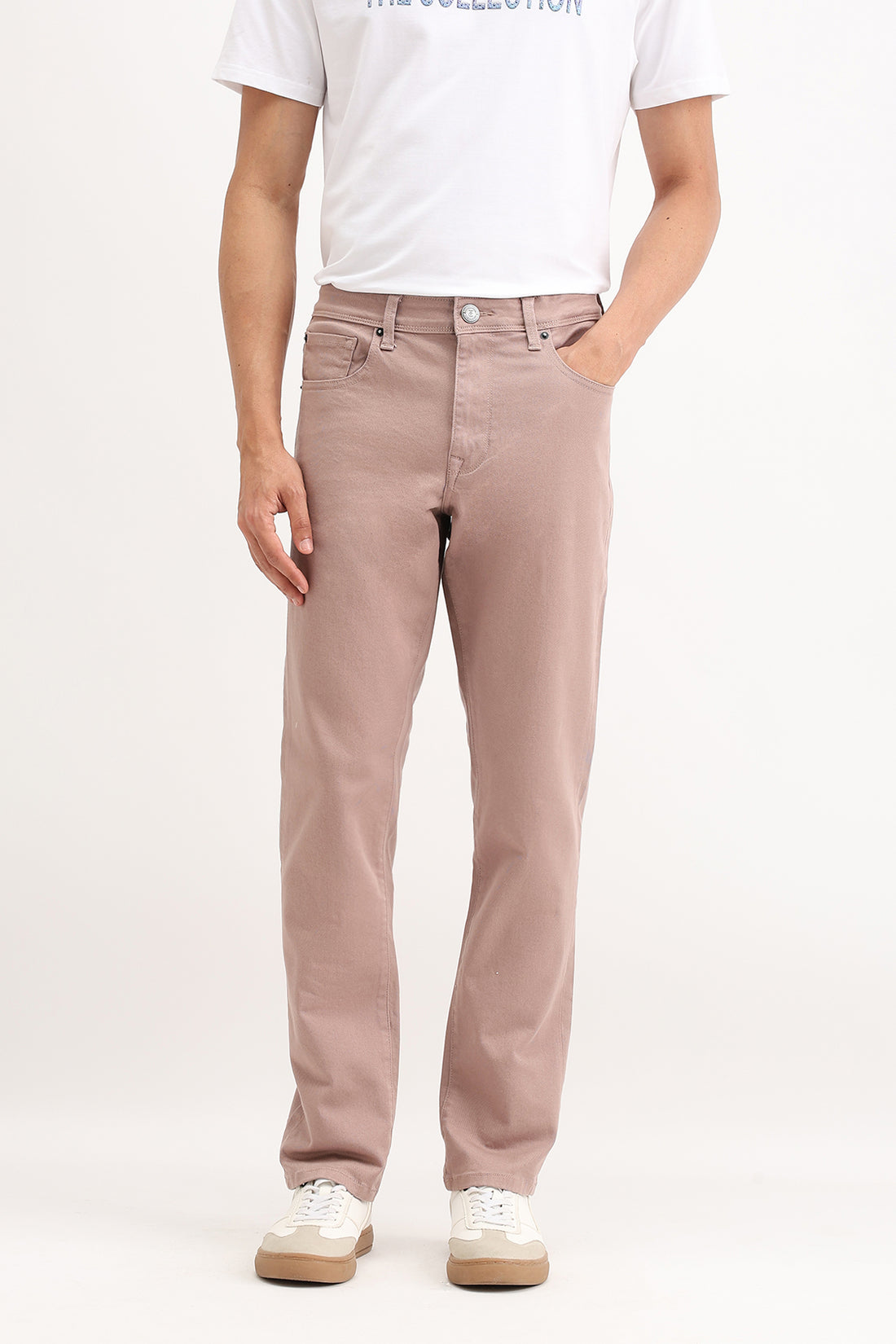 REGULAR FIT COLORED JEANS