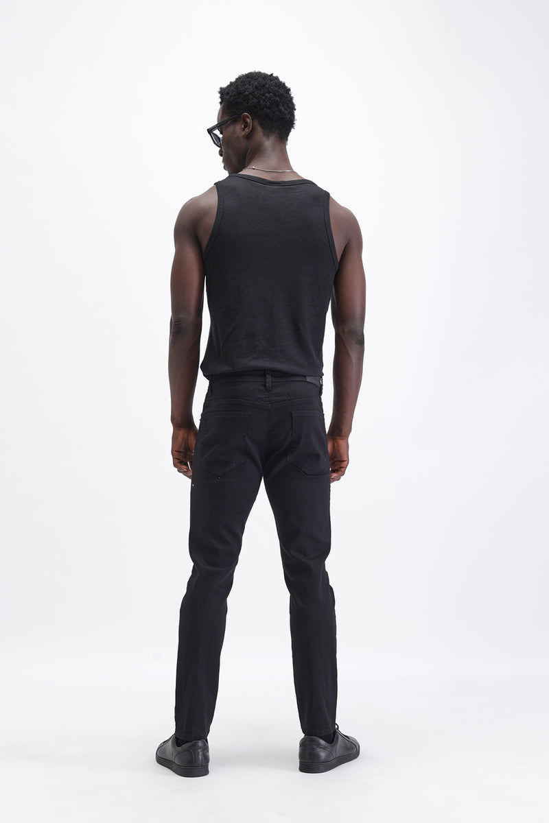 SLIM FIT DARK WASH JEANS