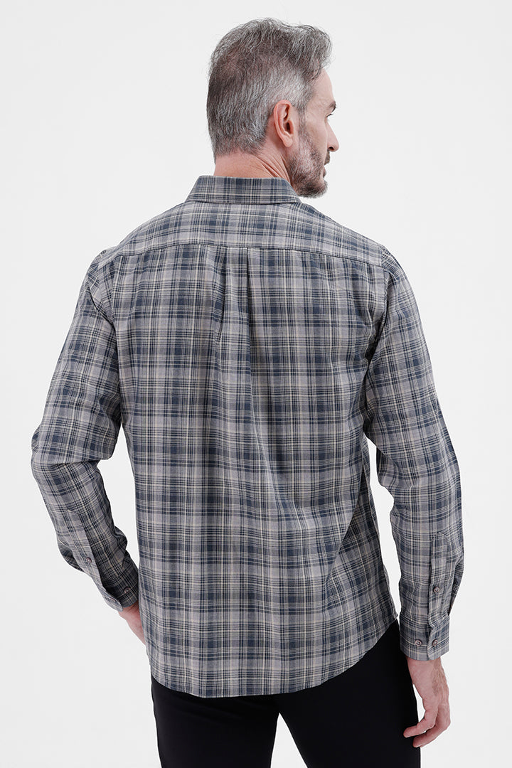 ROSE QUARTZ COTTON CHECK SHIRT