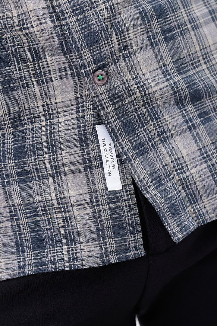 ROSE QUARTZ COTTON CHECK SHIRT