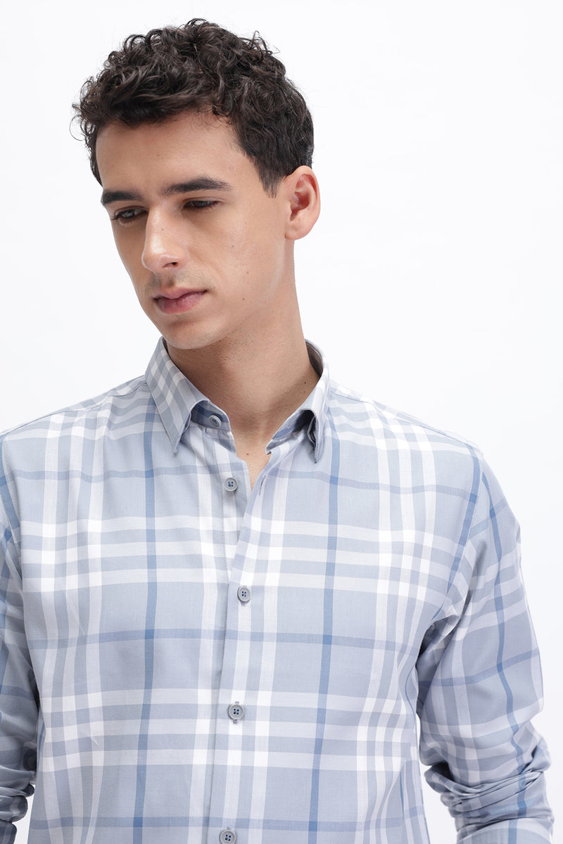 SLIM FIT CHECKERED SHIRT