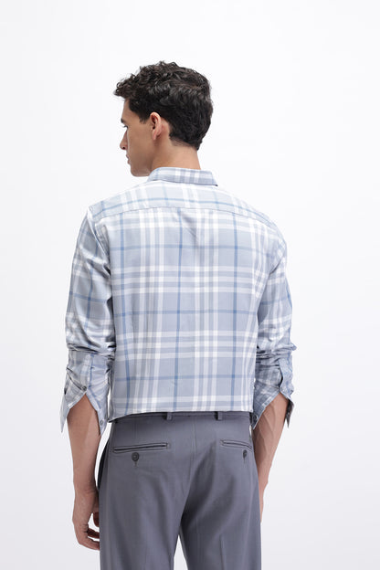 SLIM FIT CHECKERED SHIRT
