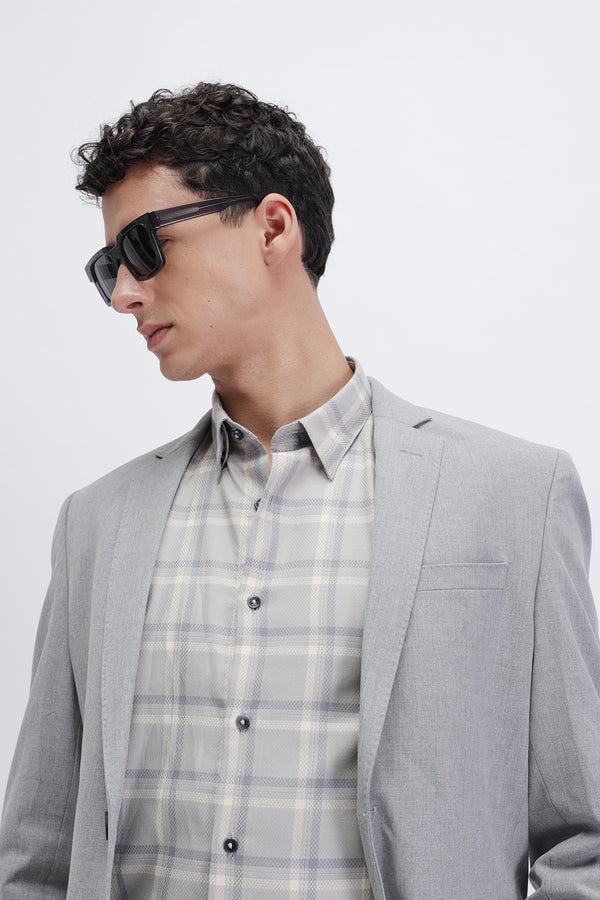 SLIM FIT CHECKED SHIRT