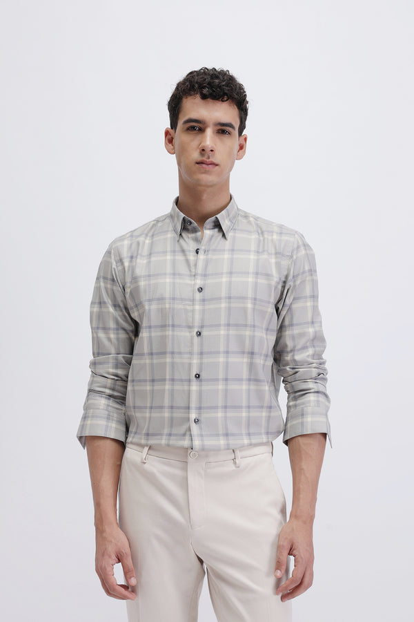 SLIM FIT CHECKED SHIRT