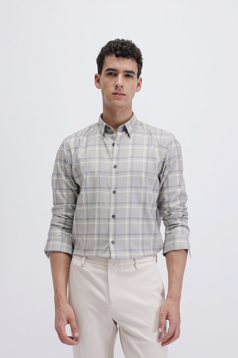 SLIM FIT CHECKED SHIRT