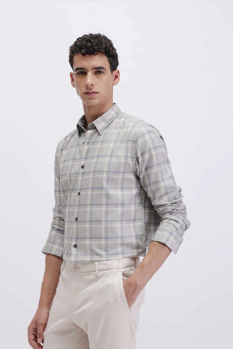 SLIM FIT CHECKED SHIRT