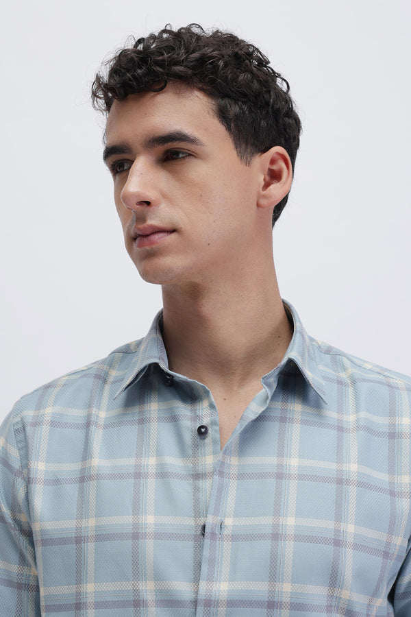 SLIM FIT CHECKED SHIRT