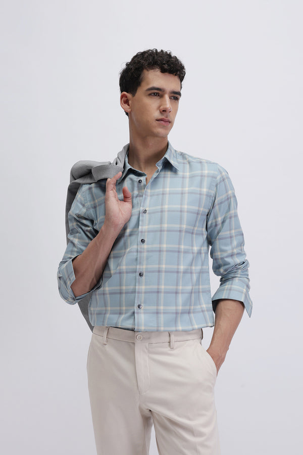 SLIM FIT CHECKED SHIRT