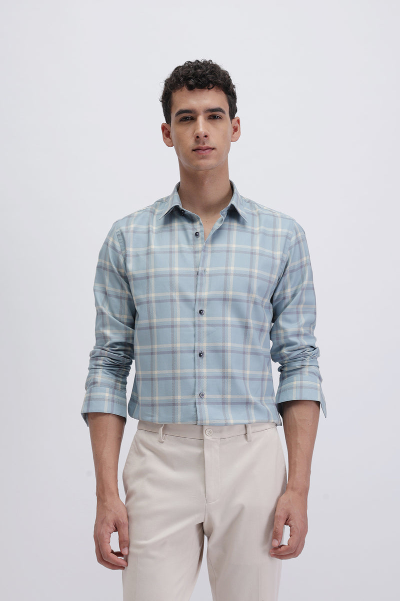 SLIM FIT CHECKED SHIRT