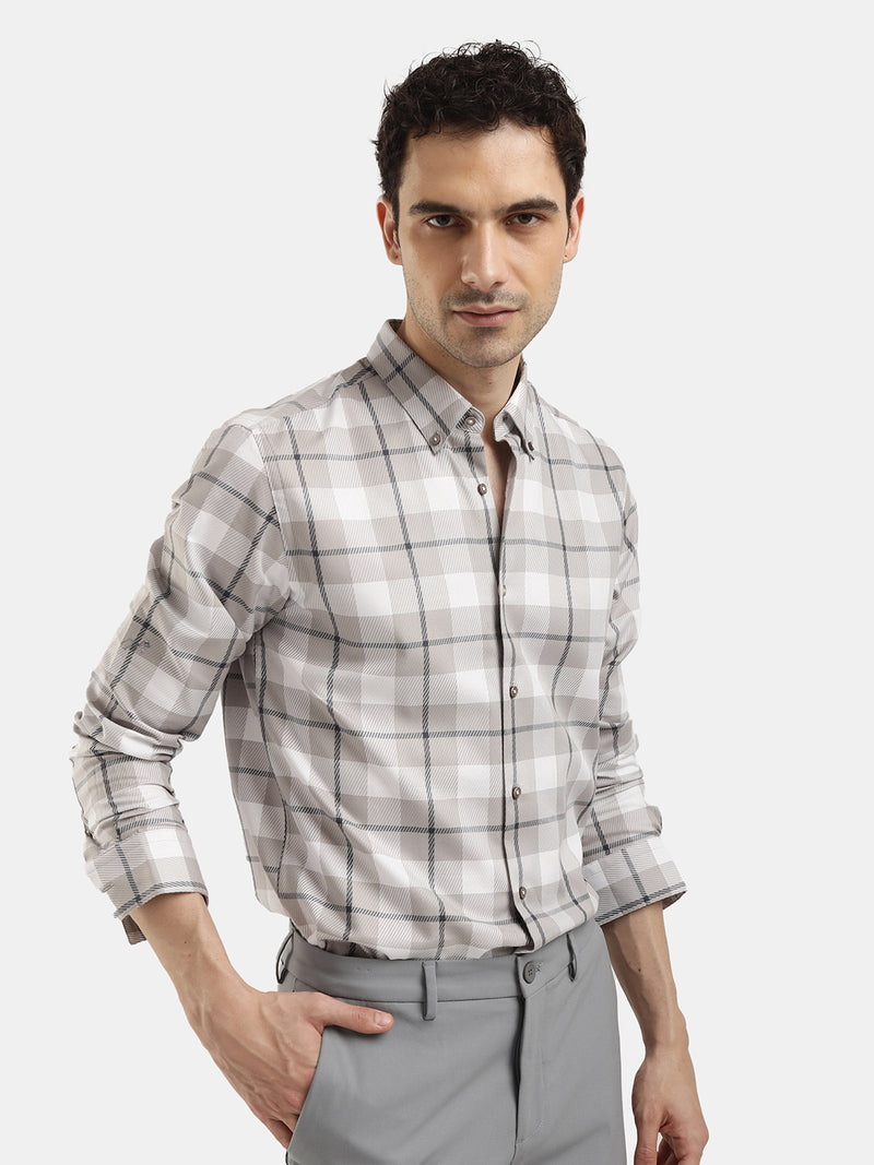 FULL SLEEVES CHECKED SHIRT