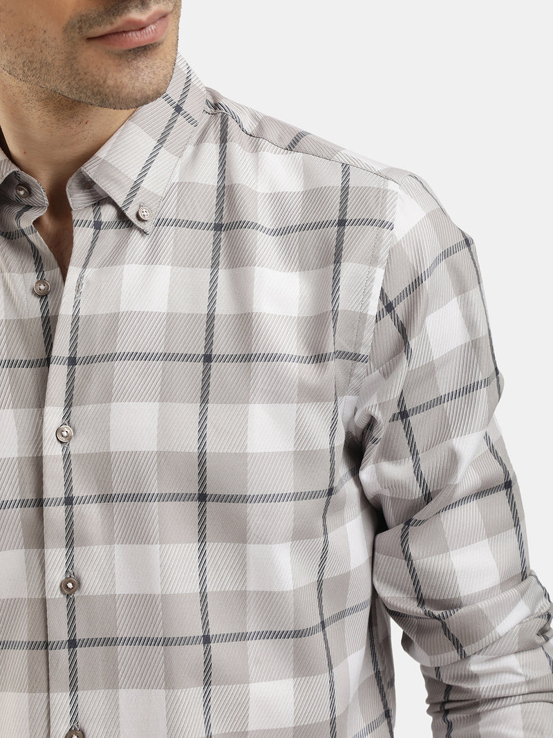 FULL SLEEVES CHECKED SHIRT