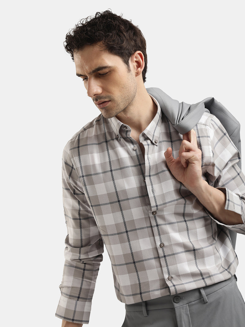 FULL SLEEVES CHECKED SHIRT