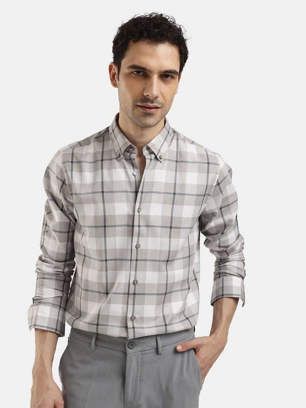 FULL SLEEVES CHECKED SHIRT