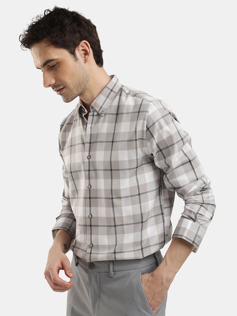 FULL SLEEVES CHECKED SHIRT