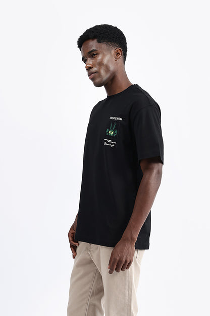 PATCH EMBROIDERED OVERSIZE TEE