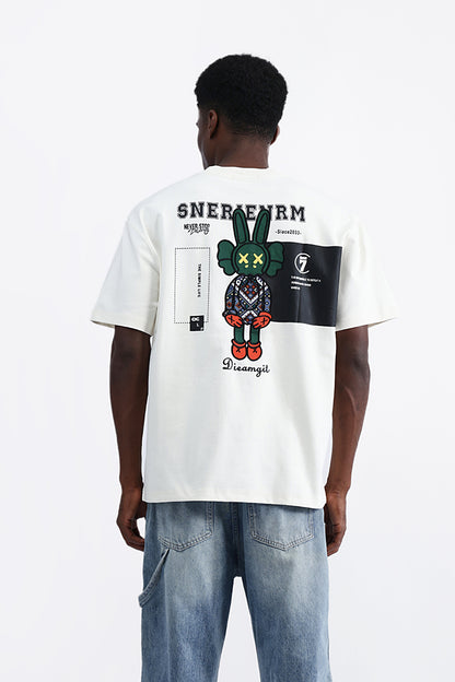 PATCH EMBROIDERED OVERSIZE TEE