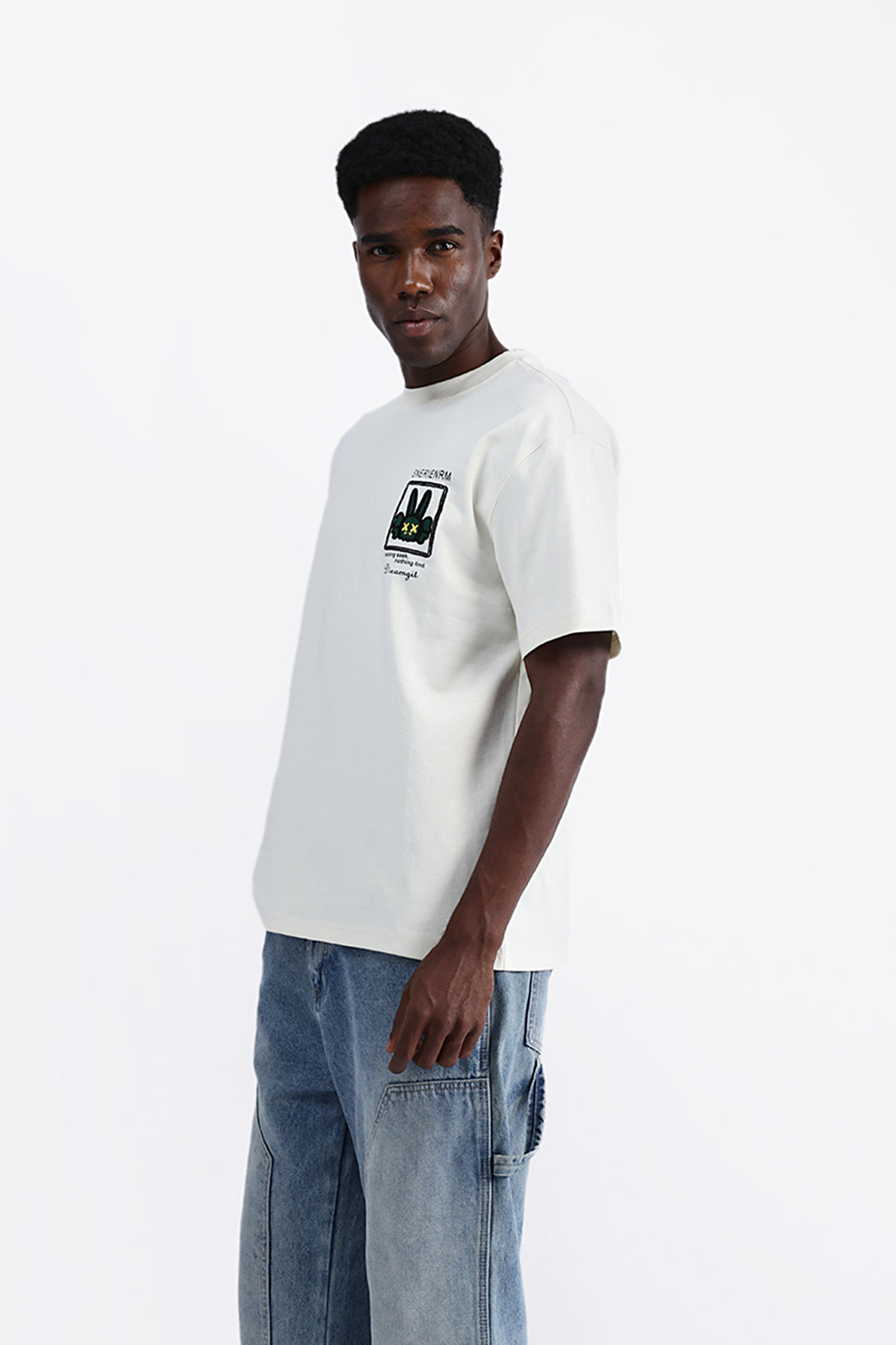 PATCH EMBROIDERED OVERSIZE TEE