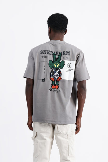 PATCH EMBROIDERED OVERSIZE TEE