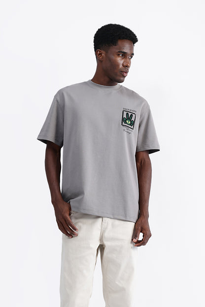 PATCH EMBROIDERED OVERSIZE TEE