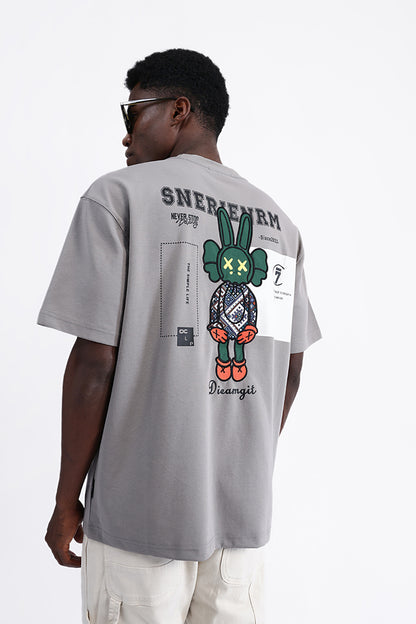 PATCH EMBROIDERED OVERSIZE TEE