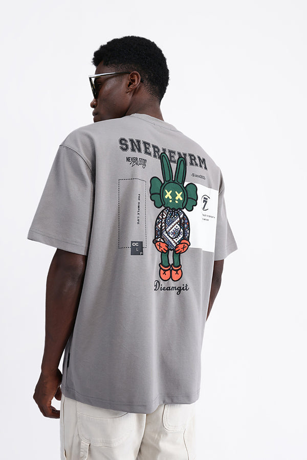 PATCH EMBROIDERED OVERSIZE TEE