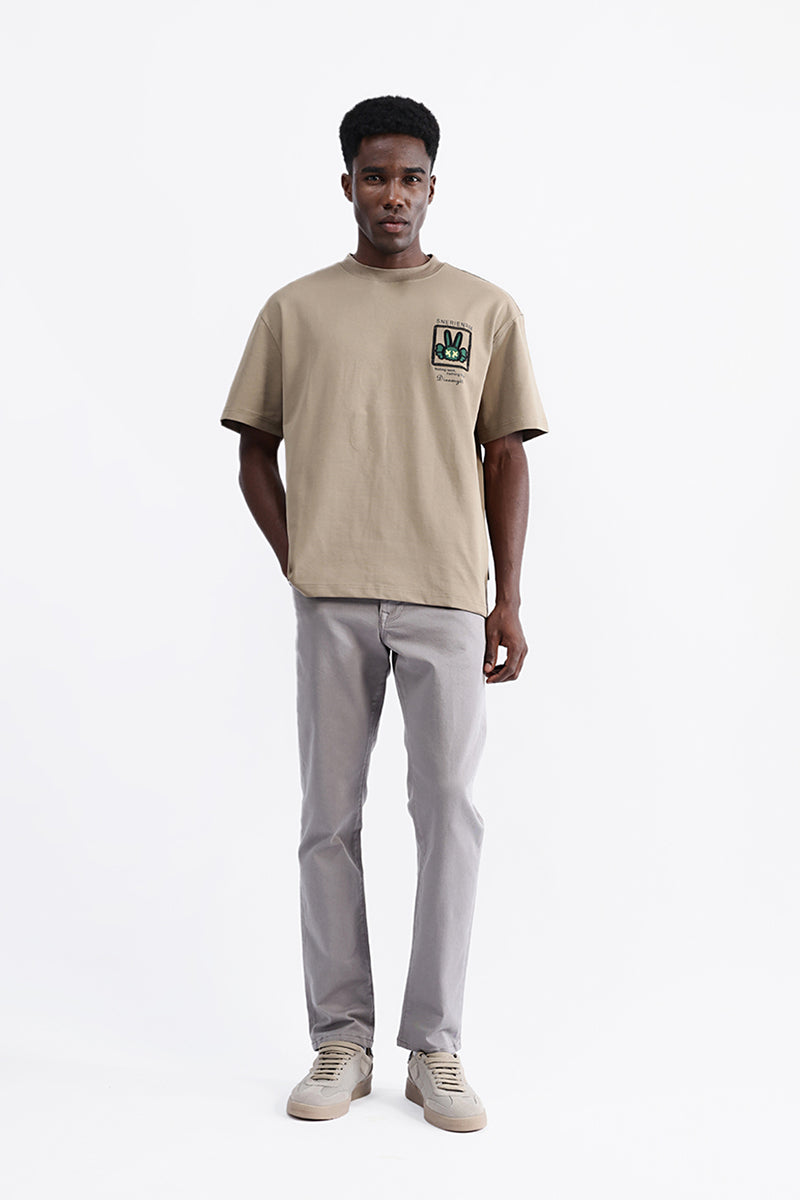 PATCH EMBROIDERED OVERSIZE TEE