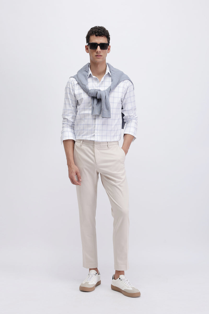 SLIM FIT CHECKERED SHIRT