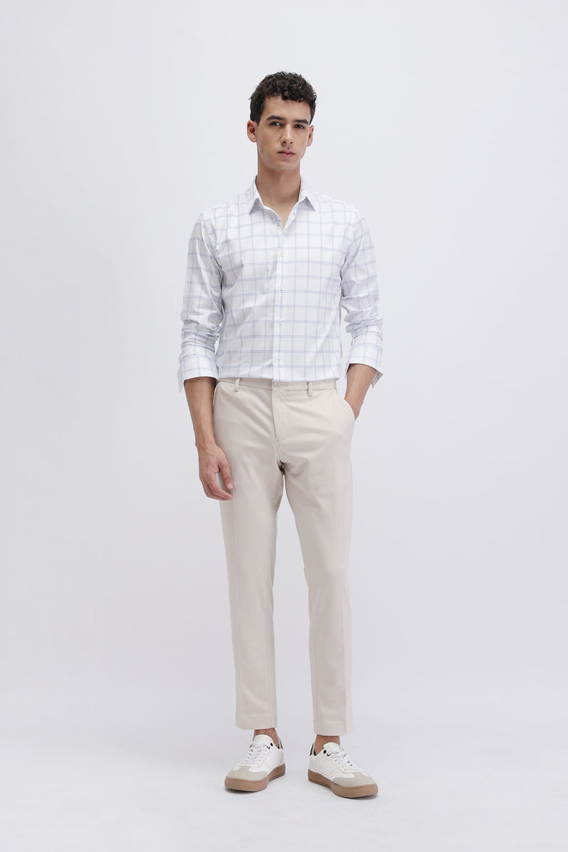 SLIM FIT CHECKERED SHIRT