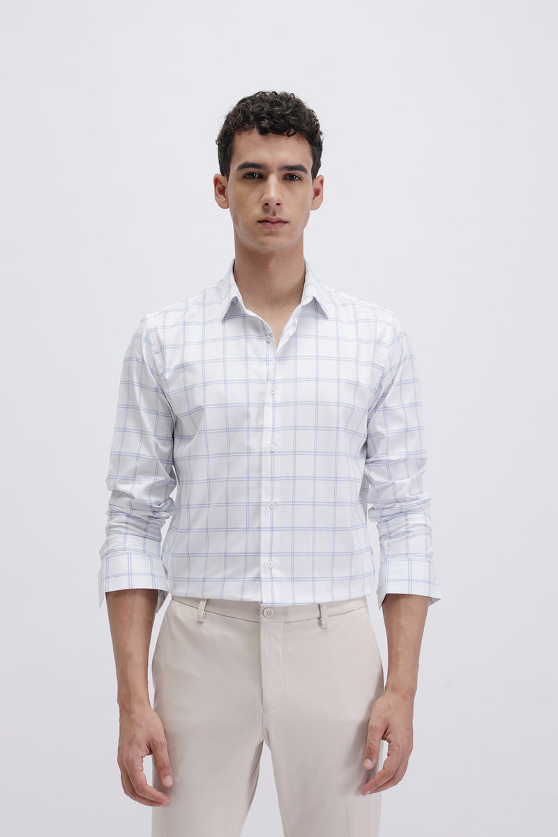 SLIM FIT CHECKERED SHIRT