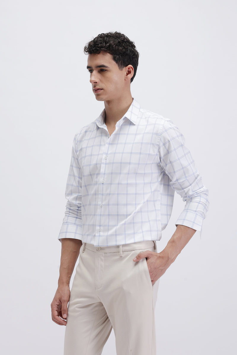 SLIM FIT CHECKERED SHIRT