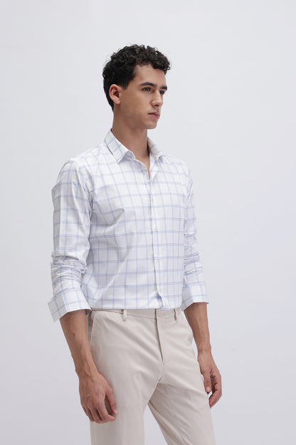 SLIM FIT CHECKERED SHIRT