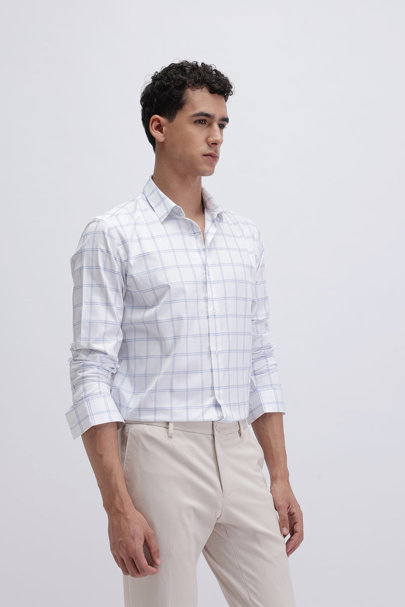 SLIM FIT CHECKERED SHIRT