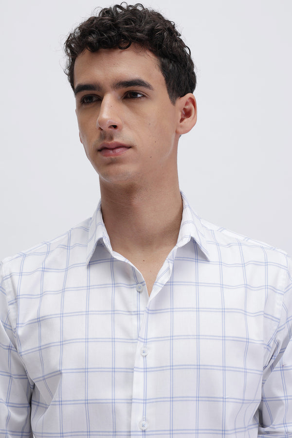 SLIM FIT CHECKERED SHIRT