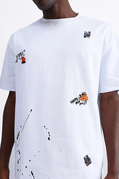 GRAPHIC PRINT OVERSIZED TEE