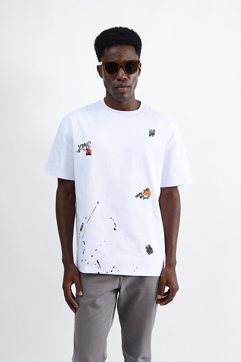 GRAPHIC PRINT OVERSIZED TEE