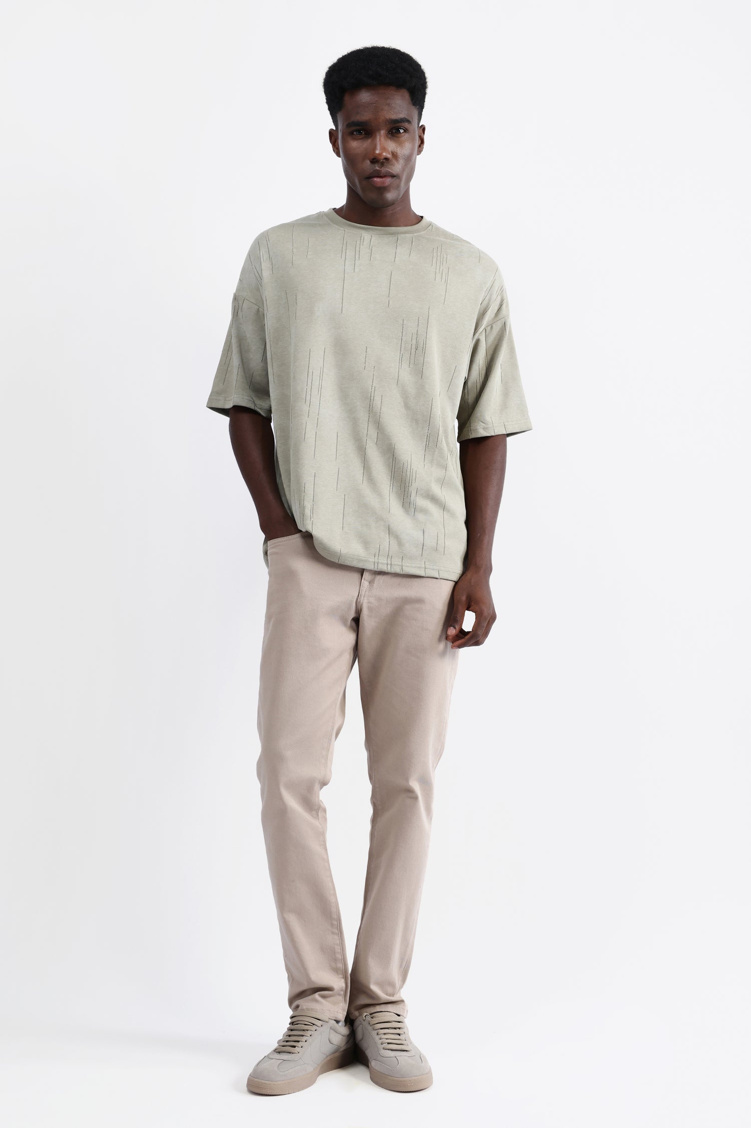 OVERSIZED TEXTURED T-SHIRT